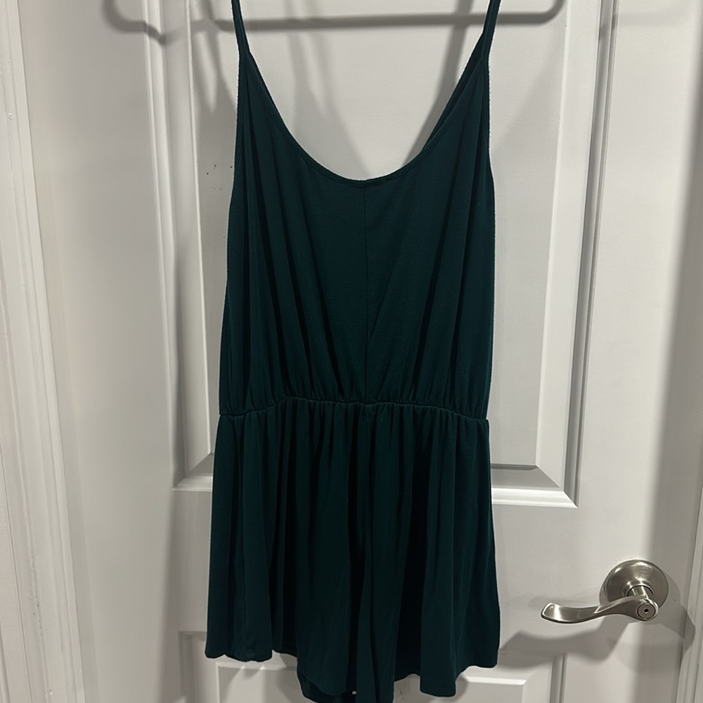 Forever 21 Emerald Green Romper Size M - Picture 6 of 7
